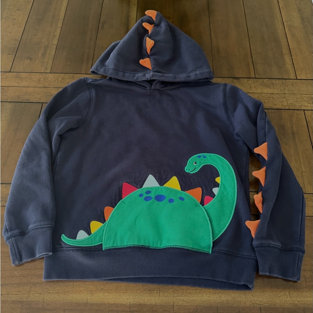 Boys Gymboree Navy Dinosaur Hoodie 8